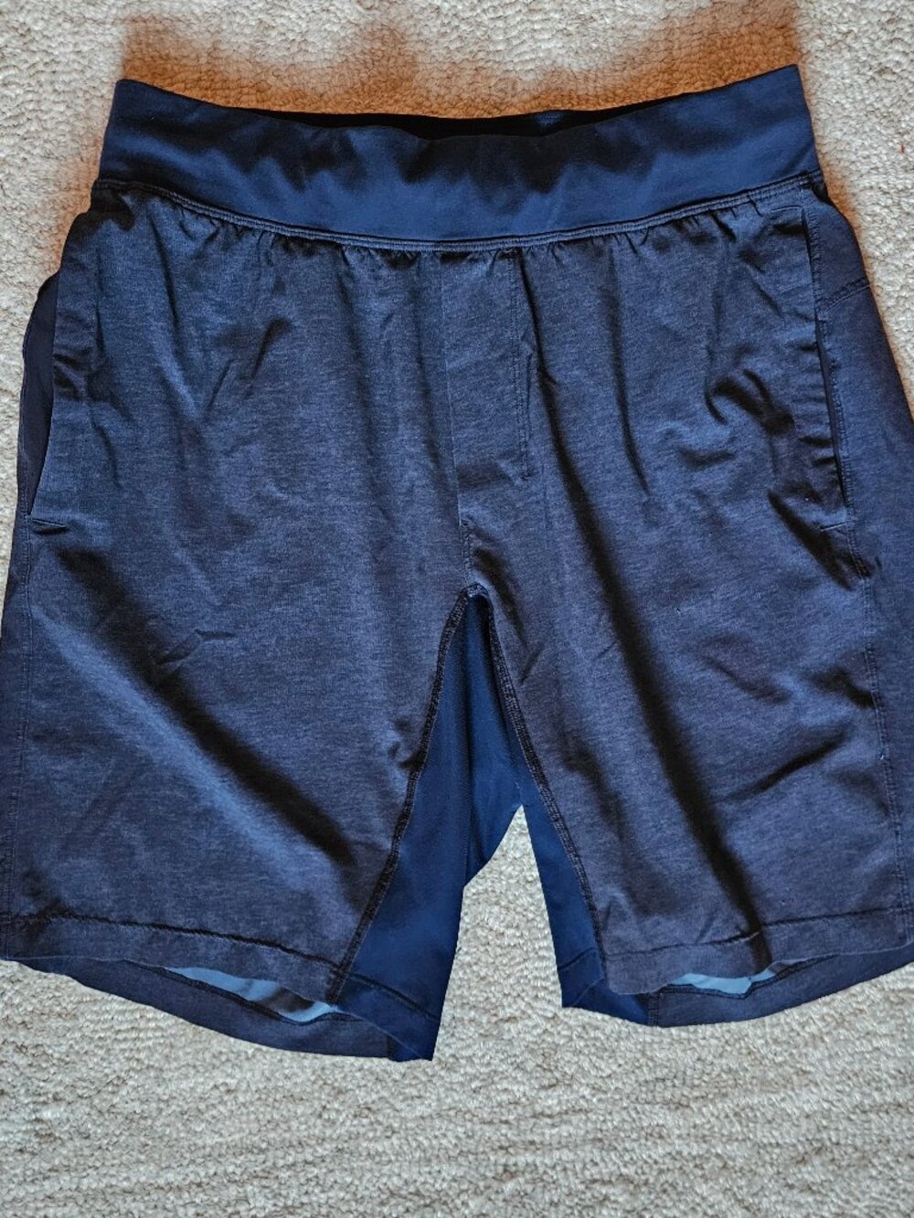 Lululemon Men's Blue Shorts Medium M T.H.E. Linerless 9" Workout Athletic